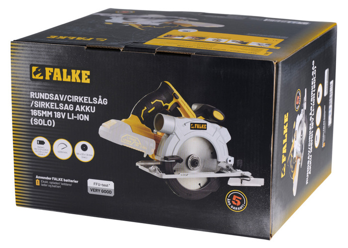 Falke akku sirkelsag 165 mm
